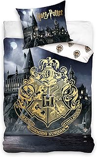 Harry Potter HP202019 Housse de couette avec taie d'oreiller 140 x 200 + 60 x 70 cm Coton
