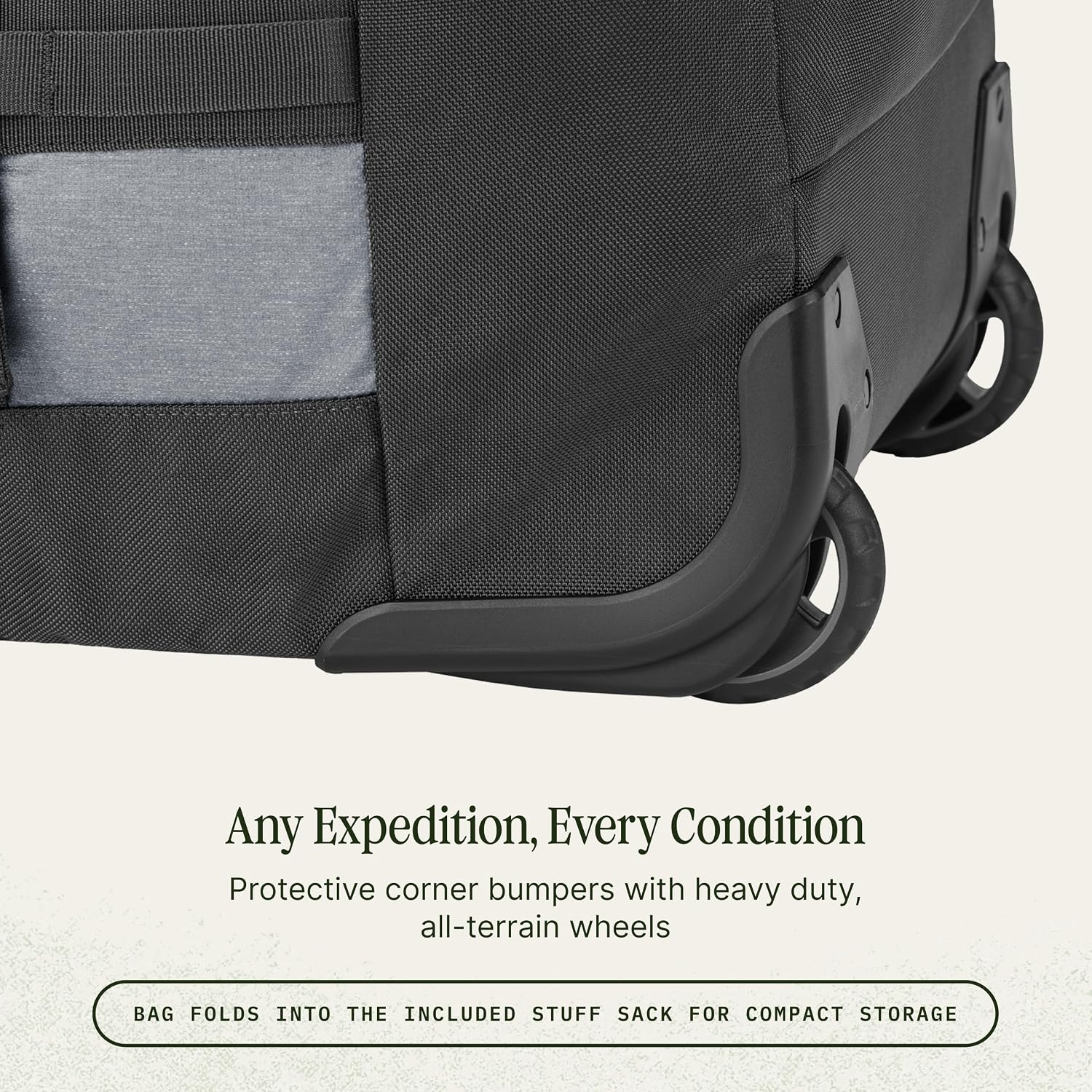 Eagle Creek Cargo Hauler Wheeled Duffel - Durable Duffel Bag for Travel - Easy Access Compartment - Deployable Backpack Straps - Lockable Zipper Opening - Charcoal - 110L
