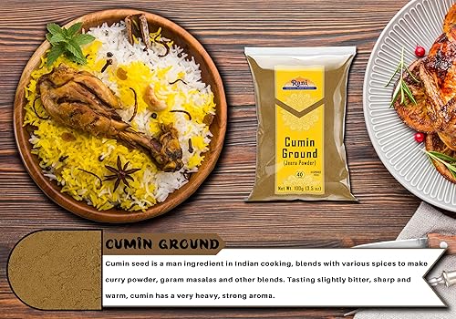 Vista 30 de Rani Comino (Jeera) Especias en polvo 7 oz (200 g) ~ Todo natural Vegano Apto para gluten Sin OMG Kosher Origen indio
