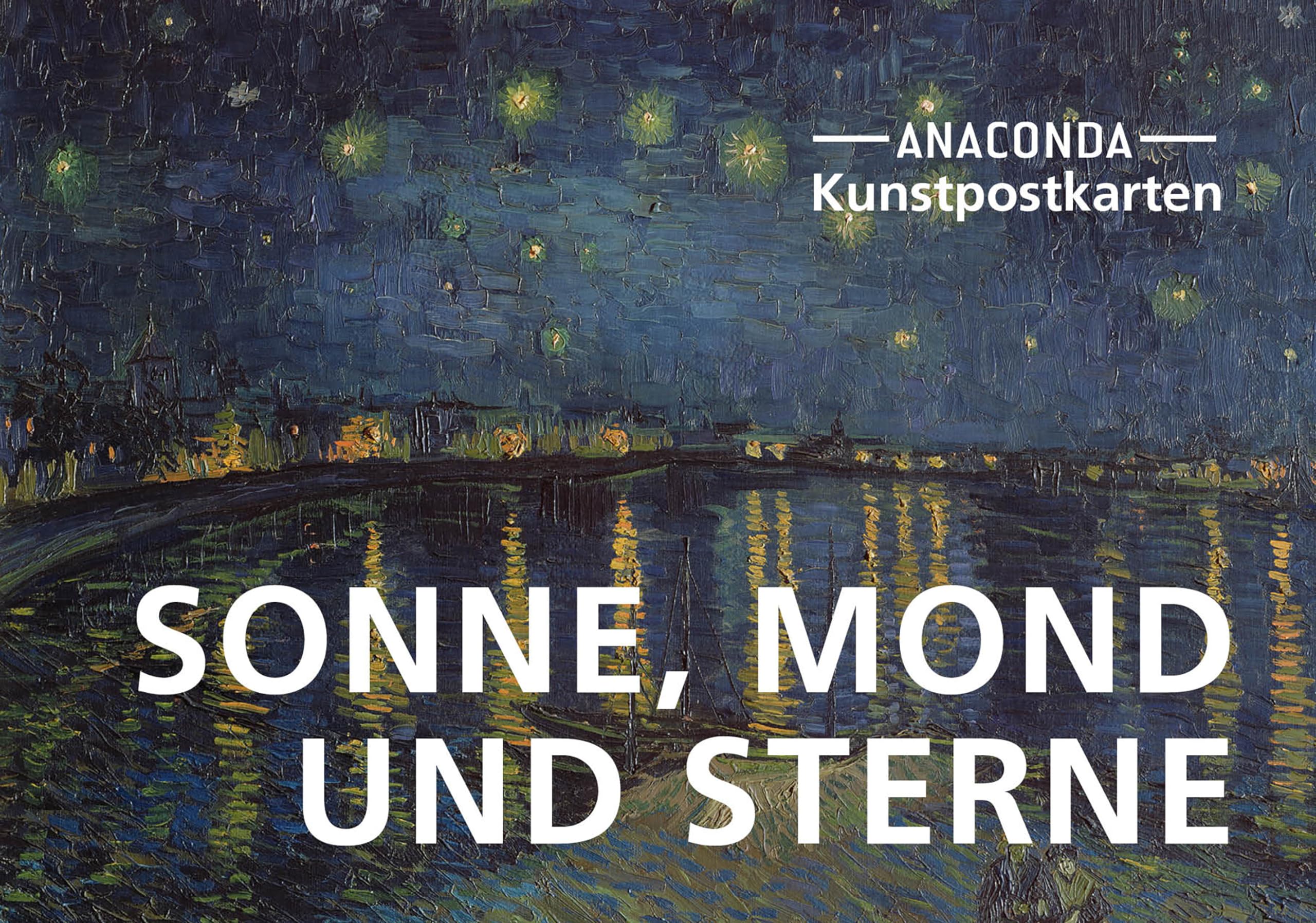 Postkarten-Set Sonne, Mond und Sterne: 18 Kunstpostkarten aus hochwertigem Karton. ca. 0,28€ pro Karte