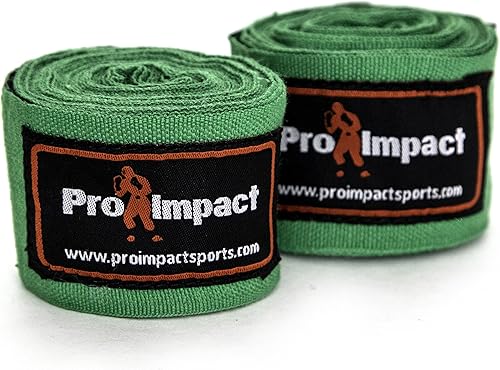 Pro Impact Envolturas de mano de estilo mexicano para hombres y mujeres, esenciales de rendimiento MMA, boxeo, Muaythai, kickboxing, gimnasio,