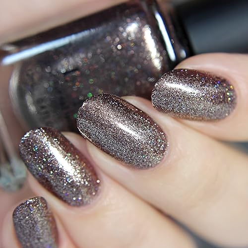 Miniatura 1104 de ILNP Madison Ave Esmalte de uñas holográfico metálico rosa antiguo