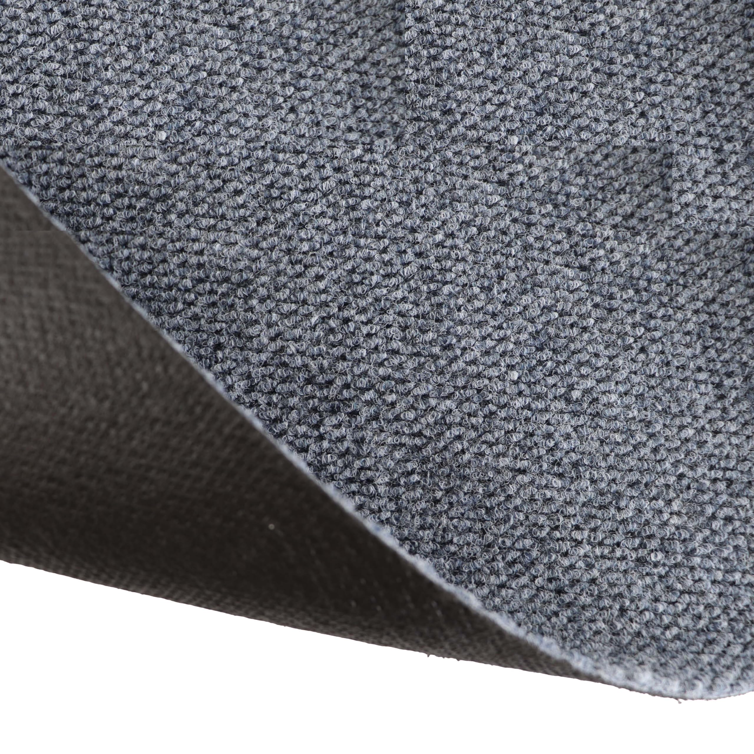 Primaflor Sauberlauf - PICOLLO, Grau-Blau, 2,00m x 5,00m, Rutschfester Schmutzfangläufer Meterware, Robuster Küchenläufer nach Maß, Zuschneidbarer Teppichläufer, Eingangsmatte für Flur und Windfang