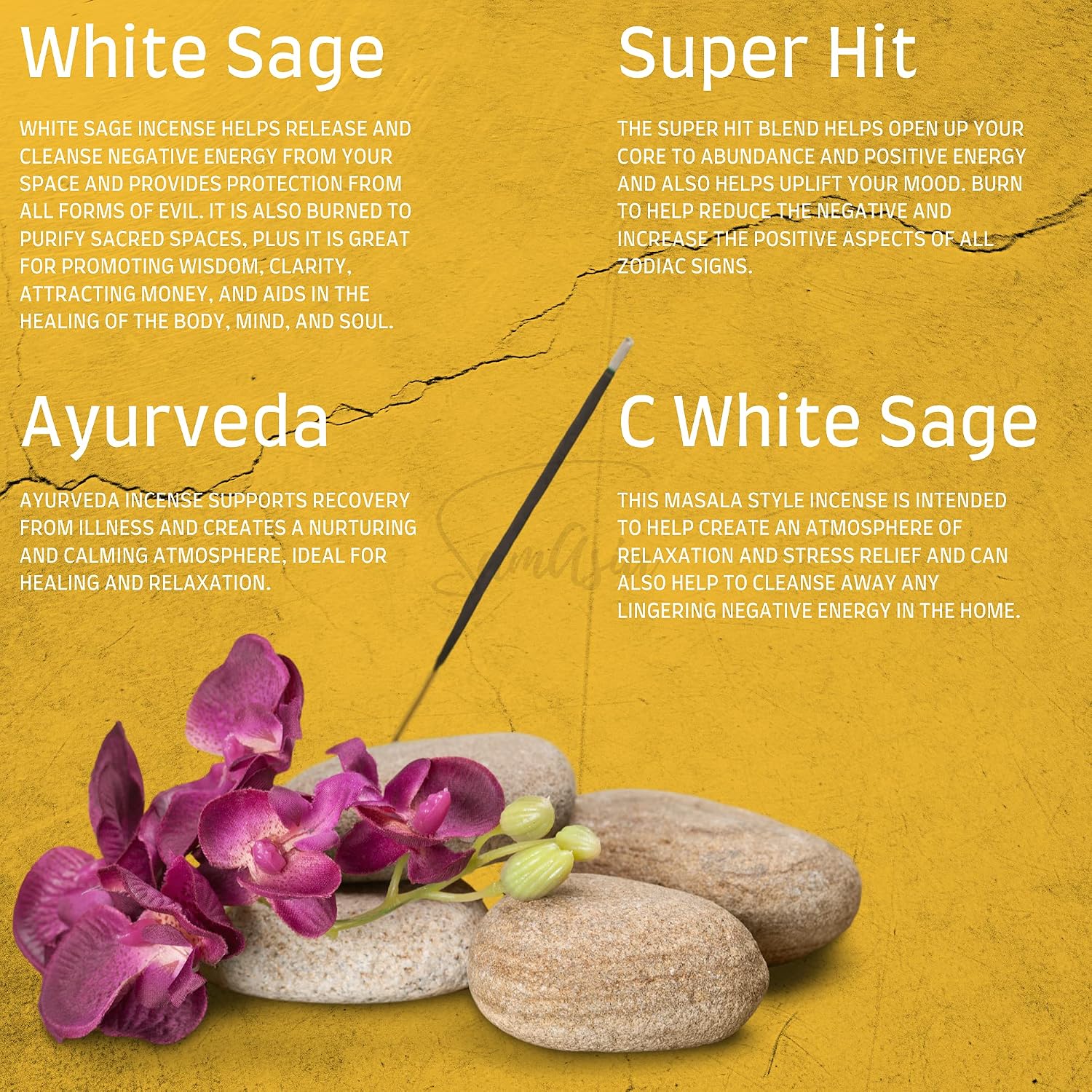 SAMASIA Satya Mix 12 incense set 3, Tree of Life, Spiritual Aura, Seven Chakra, Sacred Ritual, Nirvana, Mystic Yoga - Image 3