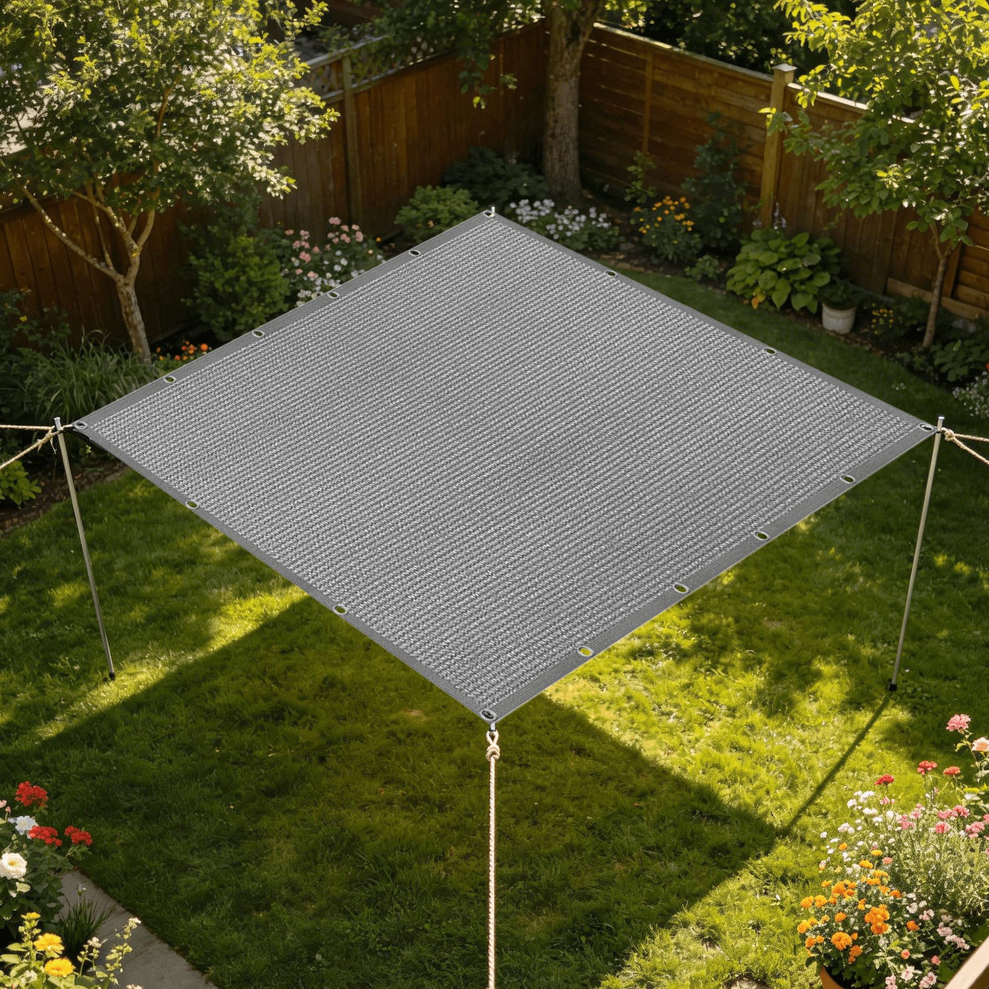 Filet d'ombrage de jardin 125 x 160 cm pour créer un coin frais sur la terrasse