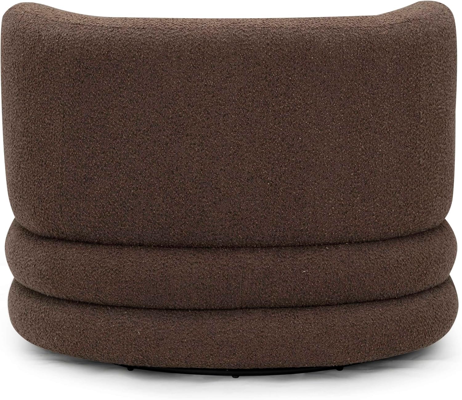TOV Furniture Astor Brown Boucle Swivel Hotel Lounge Chair