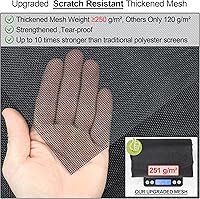 Vista 3 de Puerta de pantalla magnética mejorada de malla reforzada de 250g/m² más gruesa, imanes más largos de 36, cierre magnético de pantalla de puerta