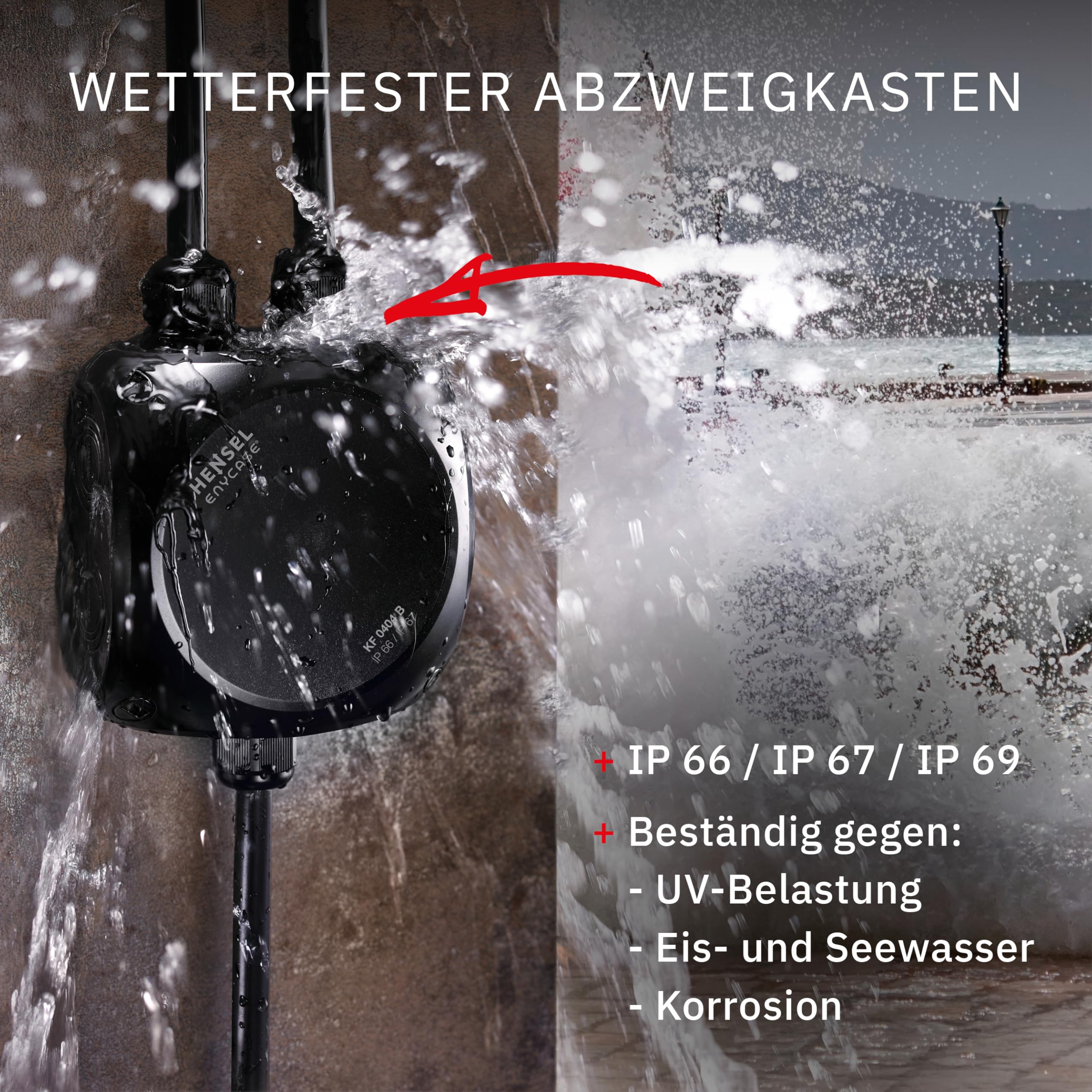 Hensel KF 1600 B Kabelabzweigkasten wetterfest IP66 ohne Klemme