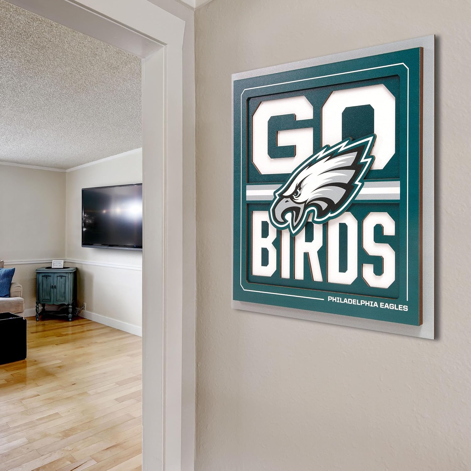 YouTheFan NFL Philadelphia Eagles Slogan Series 3D Wall Art - Image 3