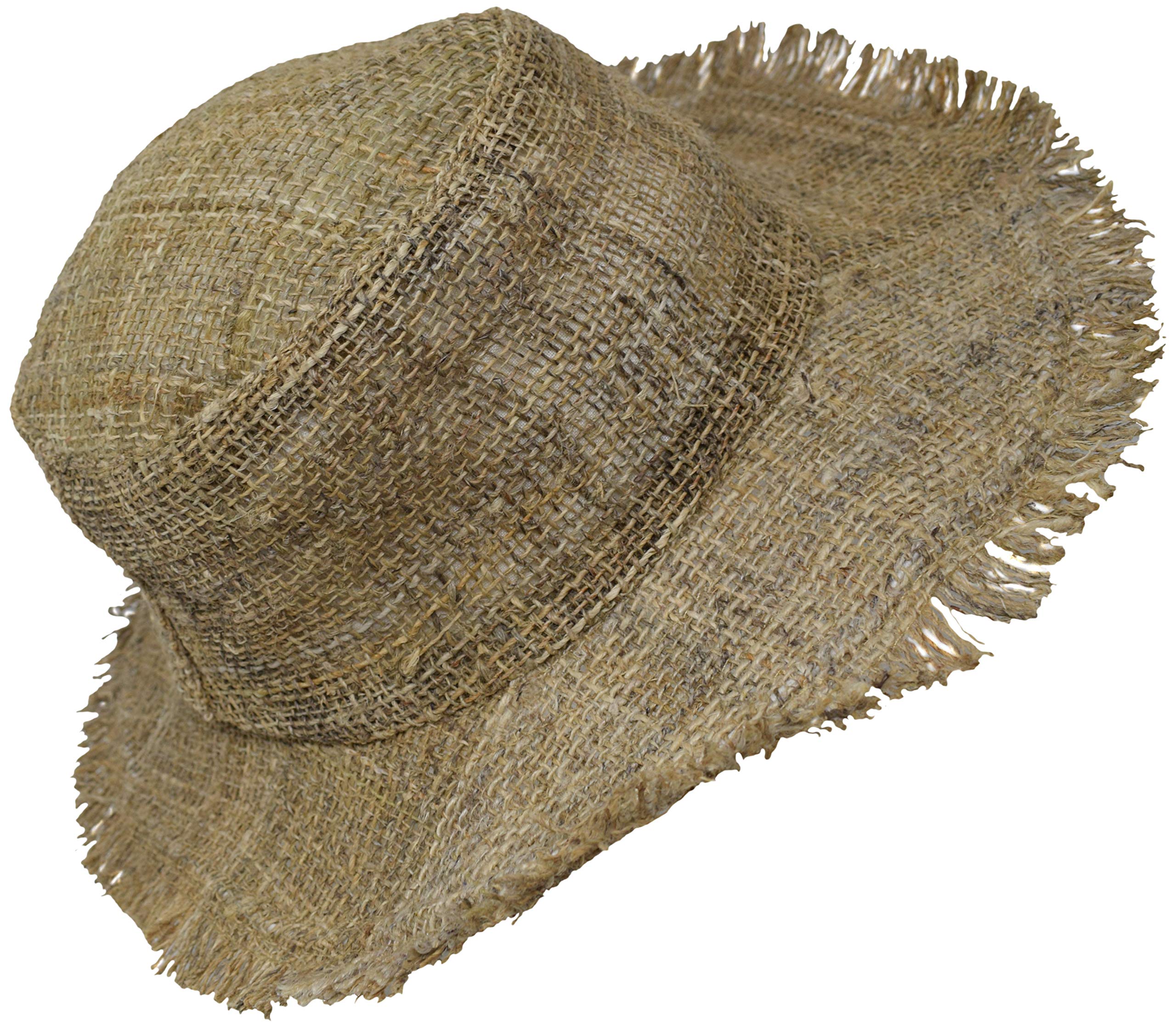 Gheri Sombrero de verano de paja natural 100% cáñamo para hombre, playa, navegante, Panamá, ala ancha, vacaciones de verano
