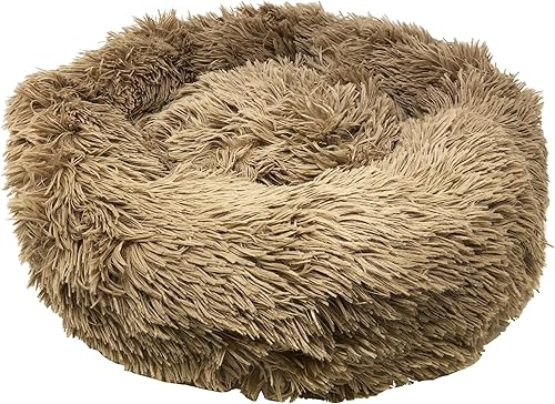 Miniatura 7 de Pet Life  Cama para perro 'Nestler' de felpa de alta calidad y redondeada suave