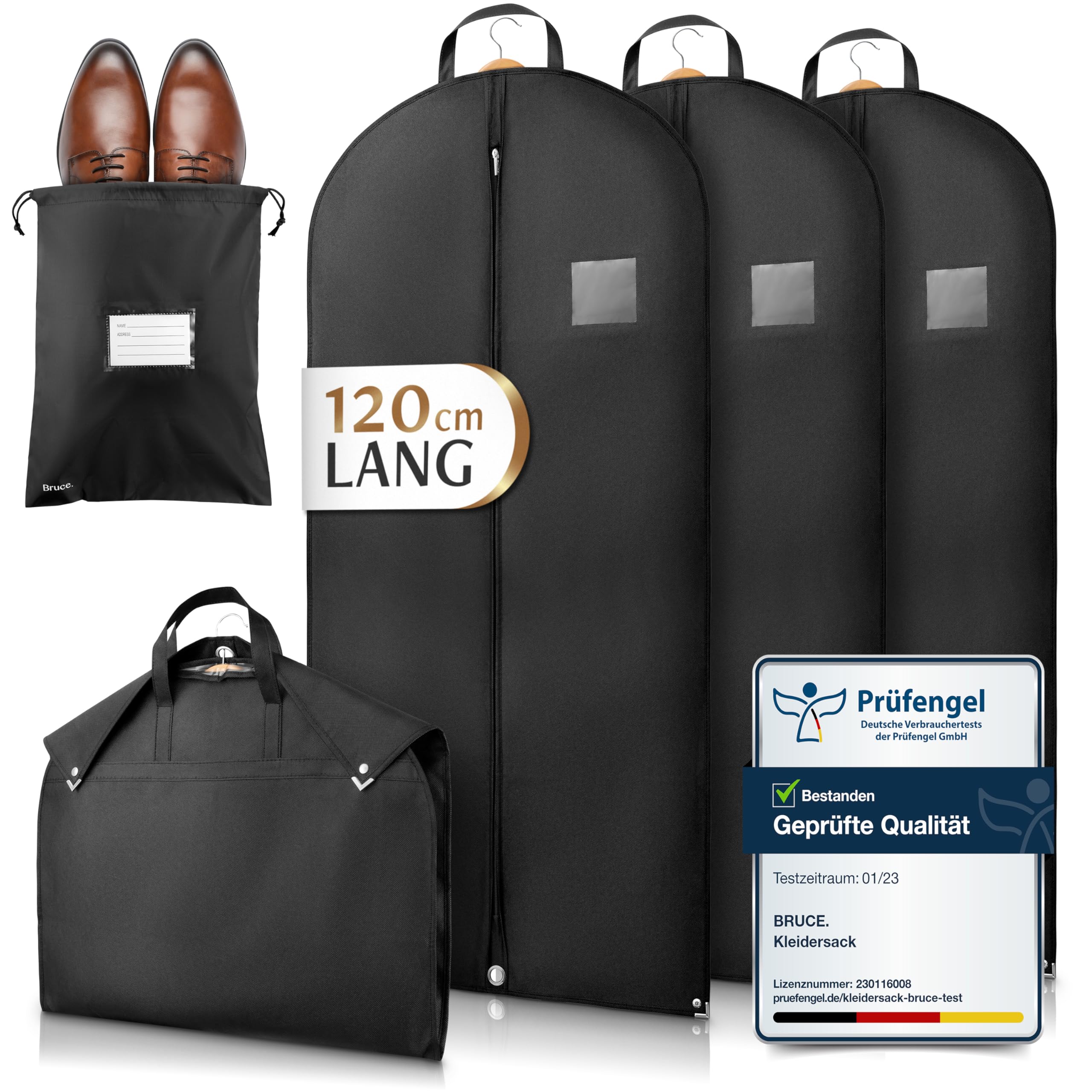 HomeClean Kleidersack Durchsichtig – 60x120 Cm, 6 Produktbild-Vorschau 2
