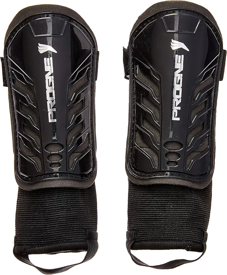 Caneleira Futebol Futsal Society Baby Com Tornozeleira - Preta - Par