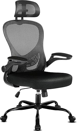 Misolant Silla de oficina silla de escritorio ergonómica silla de escritorio de oficina silla de oficina con reposacabezas y soporte lumbar
