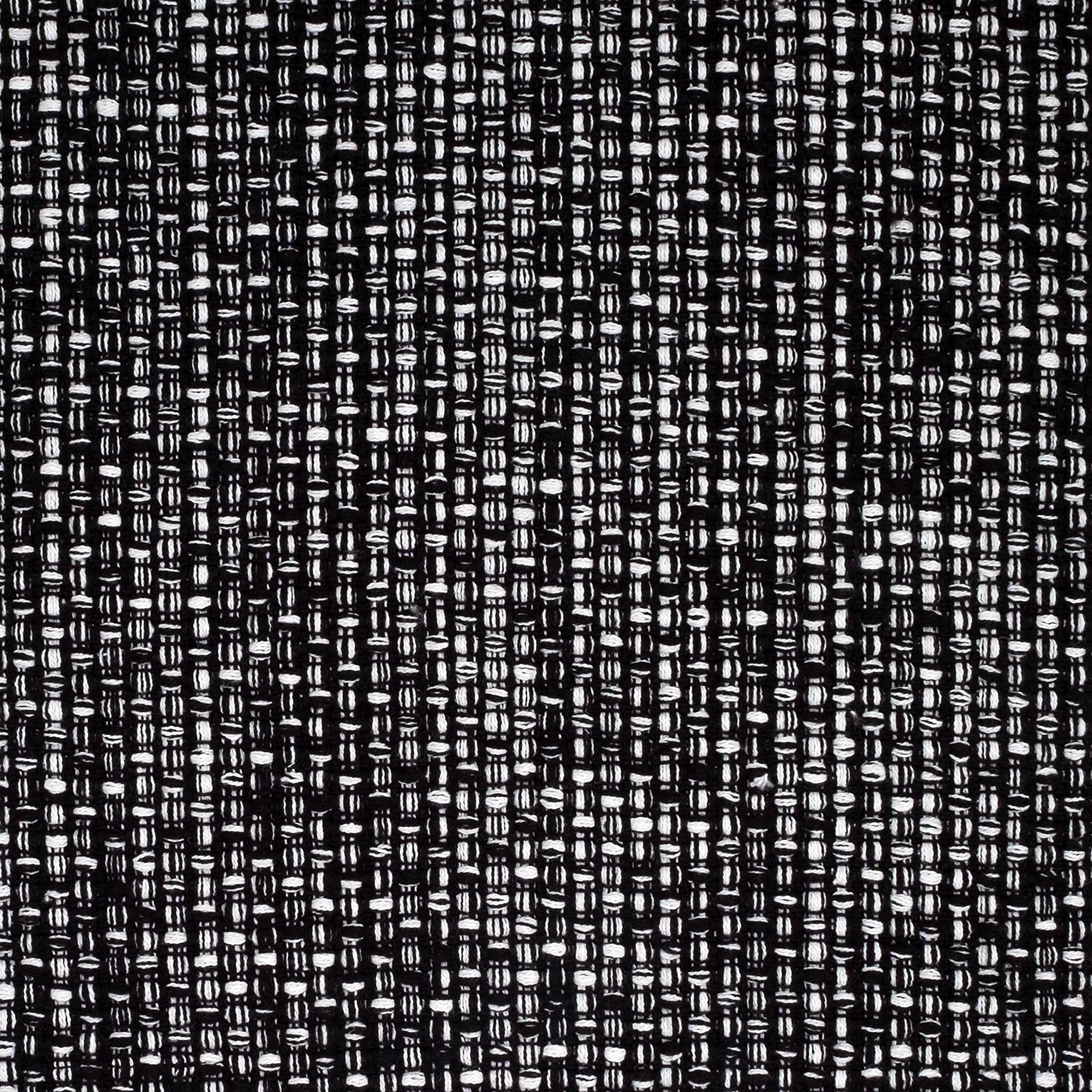 Camino de mesa 100% algodón para mesas de comedor, rectangular, tela tejida en dos tonos, 72 x 13 pulgadas, camino de mesa suave y duradero, negro, paquete de 12 unidades