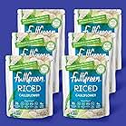 NEW: Fullgreen Cauliflower Rice - 100% Cauliflower, no preservatives, non-GMO, Vegan, 89% lower carbs than rice - 1 x case of 6 pouches - made in the USA - exclusive take home case