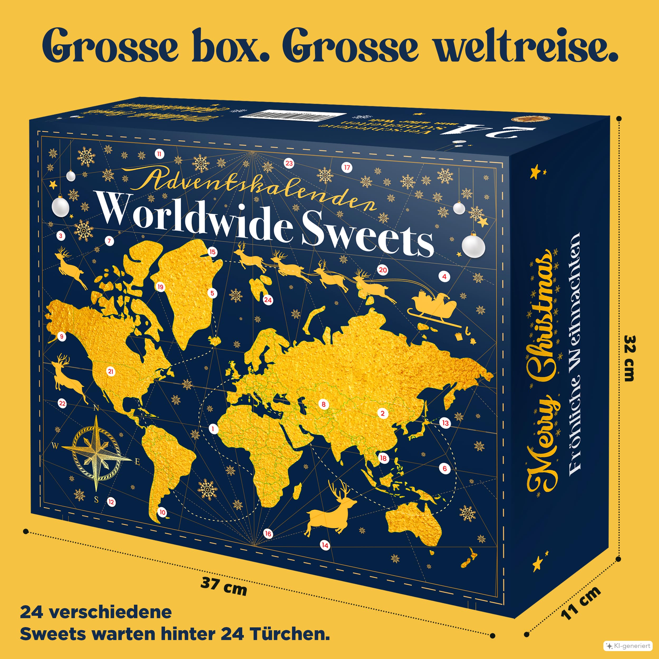 Worldwide Sweets Calendario de Adviento 2026, dulces y aperitivos de todo