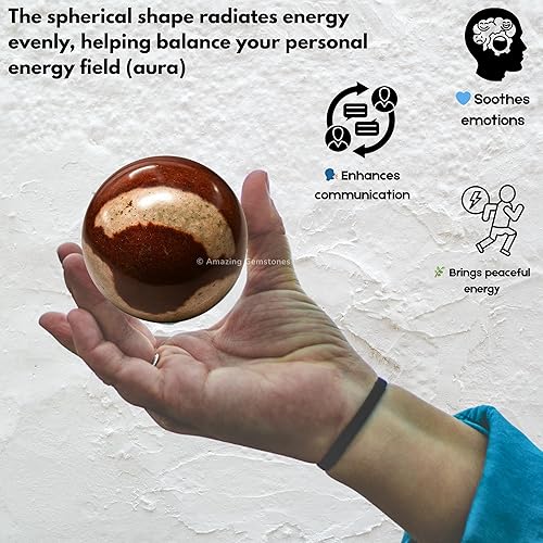 Vista 411 de Amazing Gemstone Black Tourmaline Crystal Ball with Stand - 2" Inches Crystal Sphere Meditation Balls for Witchcraft and Decorative Balls