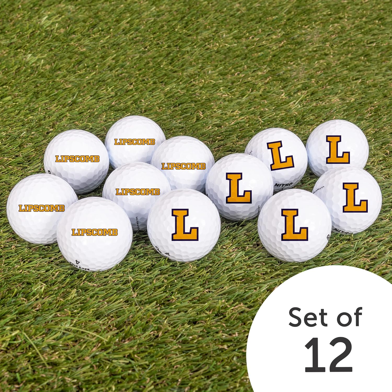 Desert Cactus Lipscomb University Golf Balls 12 Pack – LU Bisons Full Color Dozen – Officially Licensed Sport Team Accessory