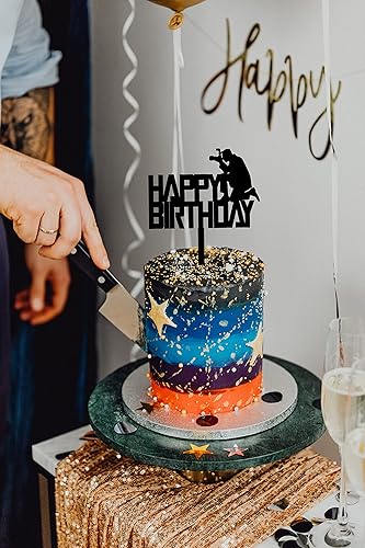 Miniatura 2 de Decoración de pastel de cumpleaños para fotógrafos, entusiastas de la fotografía, fiesta temática de baby shower, niños y niñas, suministros de