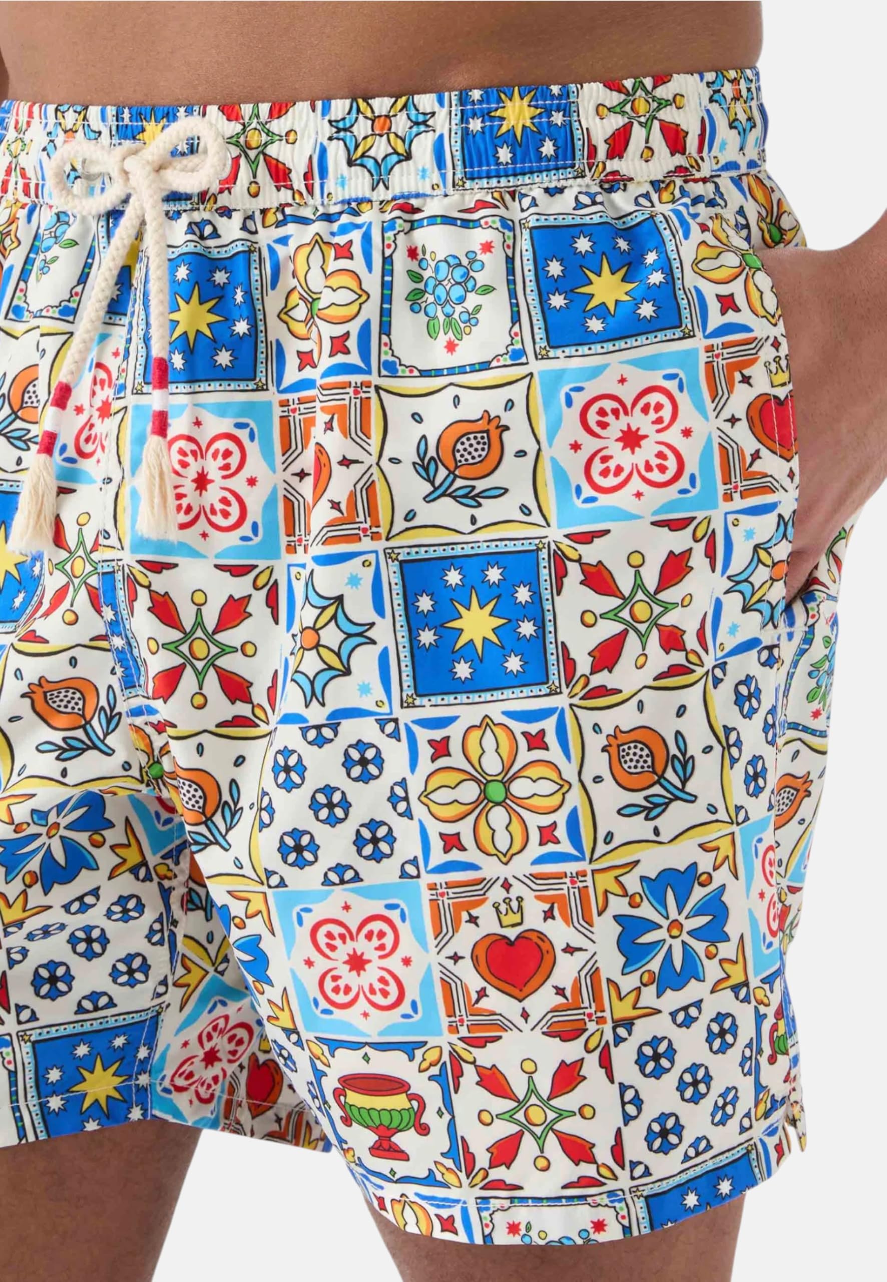 Saint Barth Mc2 Uomo Costume da Bagno Short Poliestere LIG0013