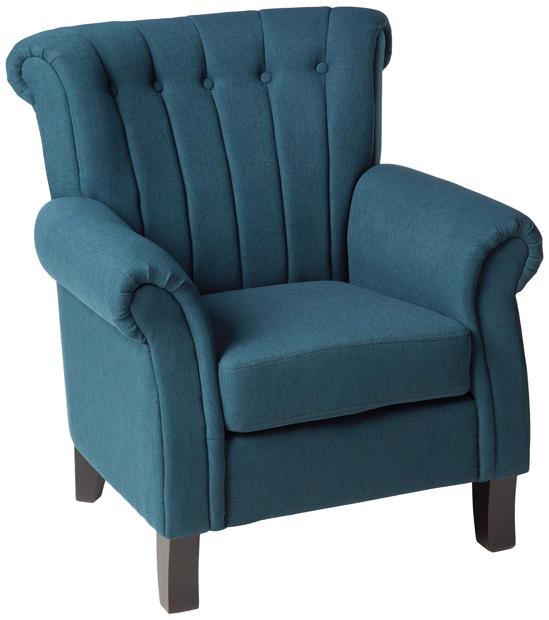 Christopher Knight Home Waldorf Channel Fabric Club Chair, Dark Blue