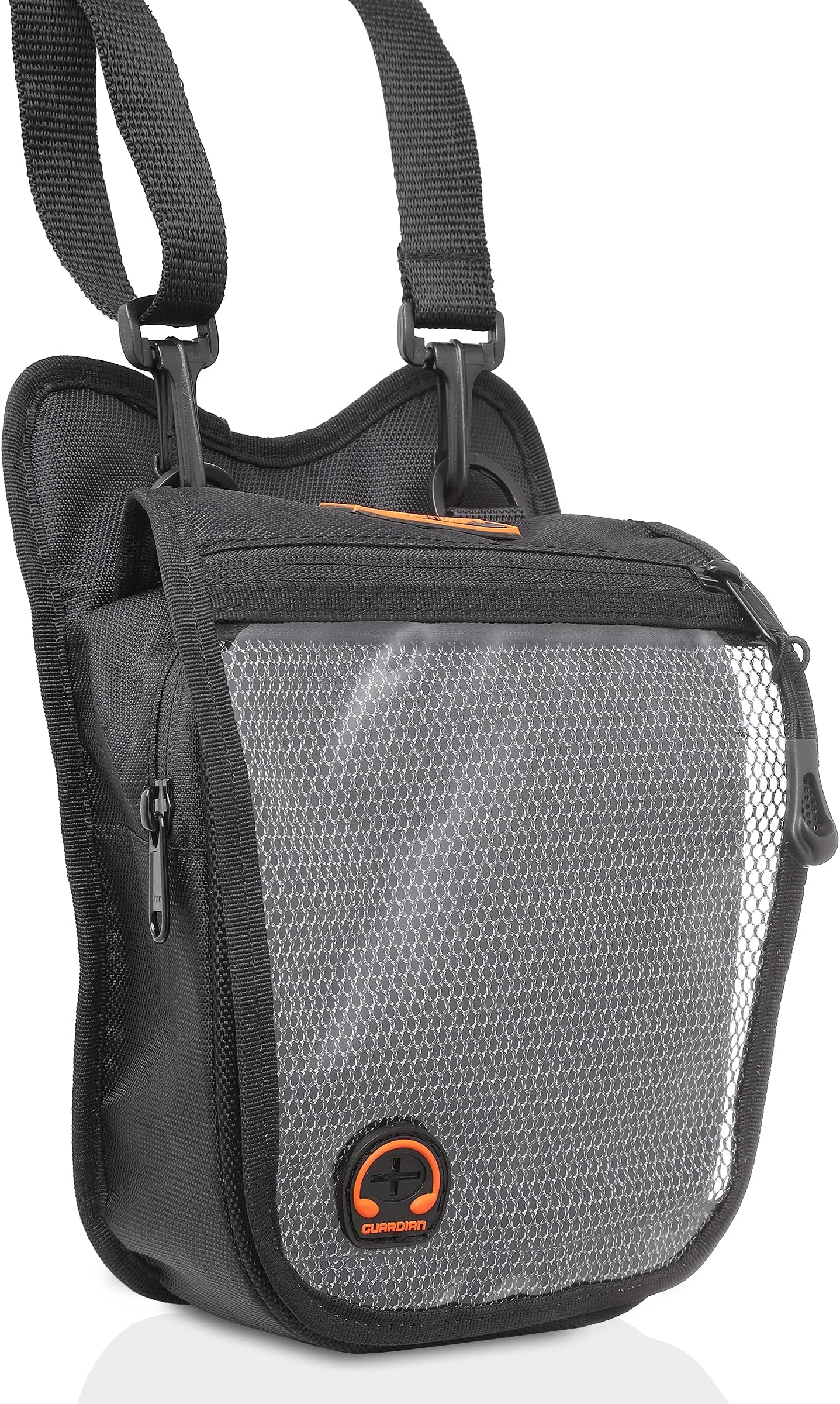 GUARDIANGEARS Wolverine Magnetic Tank Pouch with Rain Cover and Sling Strap for Motorcycles with Metal Tank from 100CC to 1000CC