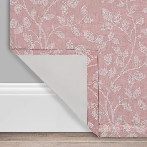 Miniatura 7 de ECLIPSE Nora Botanical Absolute Zero Blackout - Cortina de ventana con aislamiento térmico y bolsillo para barra, para dormitorio (1 panel), 50 x 95