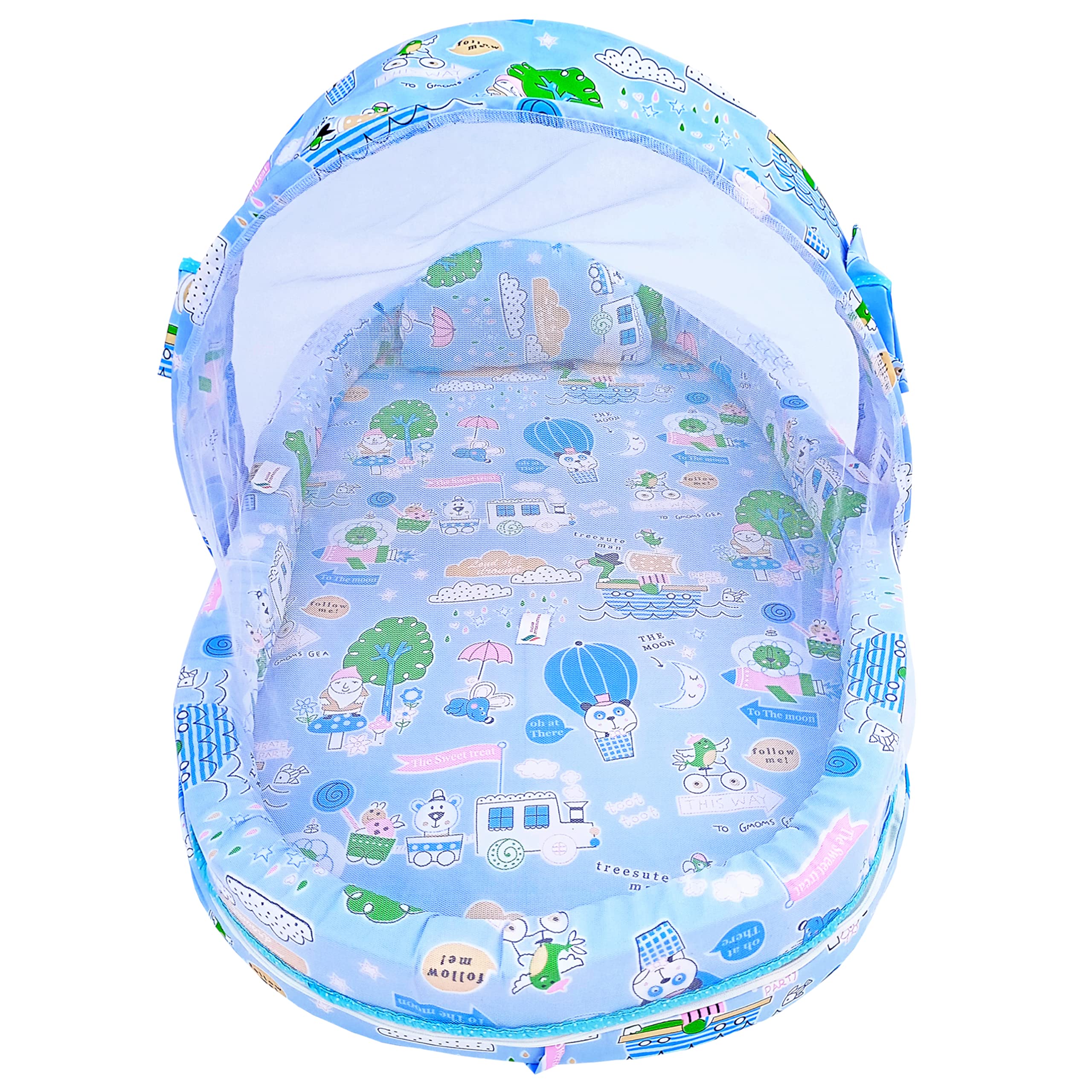 Nagar InternationalBaby Mosquito Protection Bedding Set in Large Size Mosquito Net for 0-24 Months (Blue)