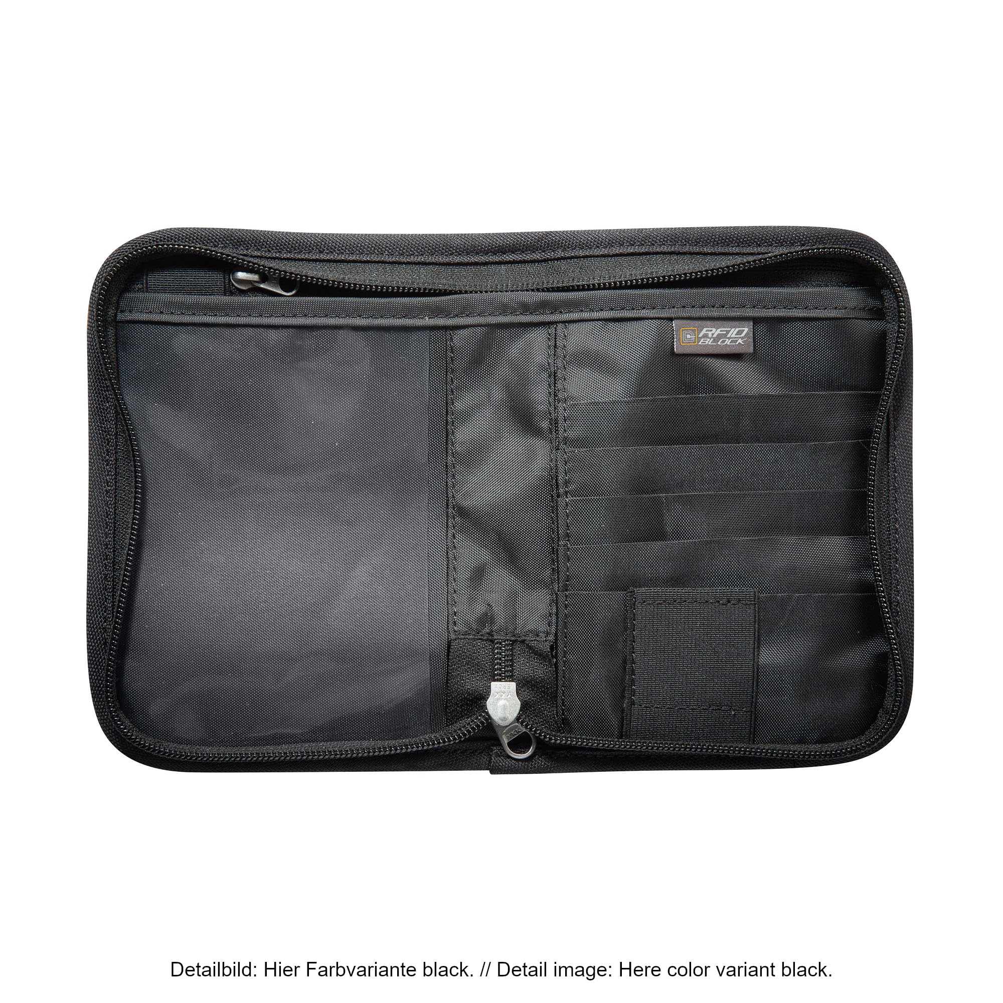 Tatonka Travel Zip M RFID Block – portfel podróżniczy/etui na paszport, blokada RFID, certyfikat TÜV, zapewnia miejsce na paszport, karty kredytowe i dokumenty podróżne, Midnight Plum