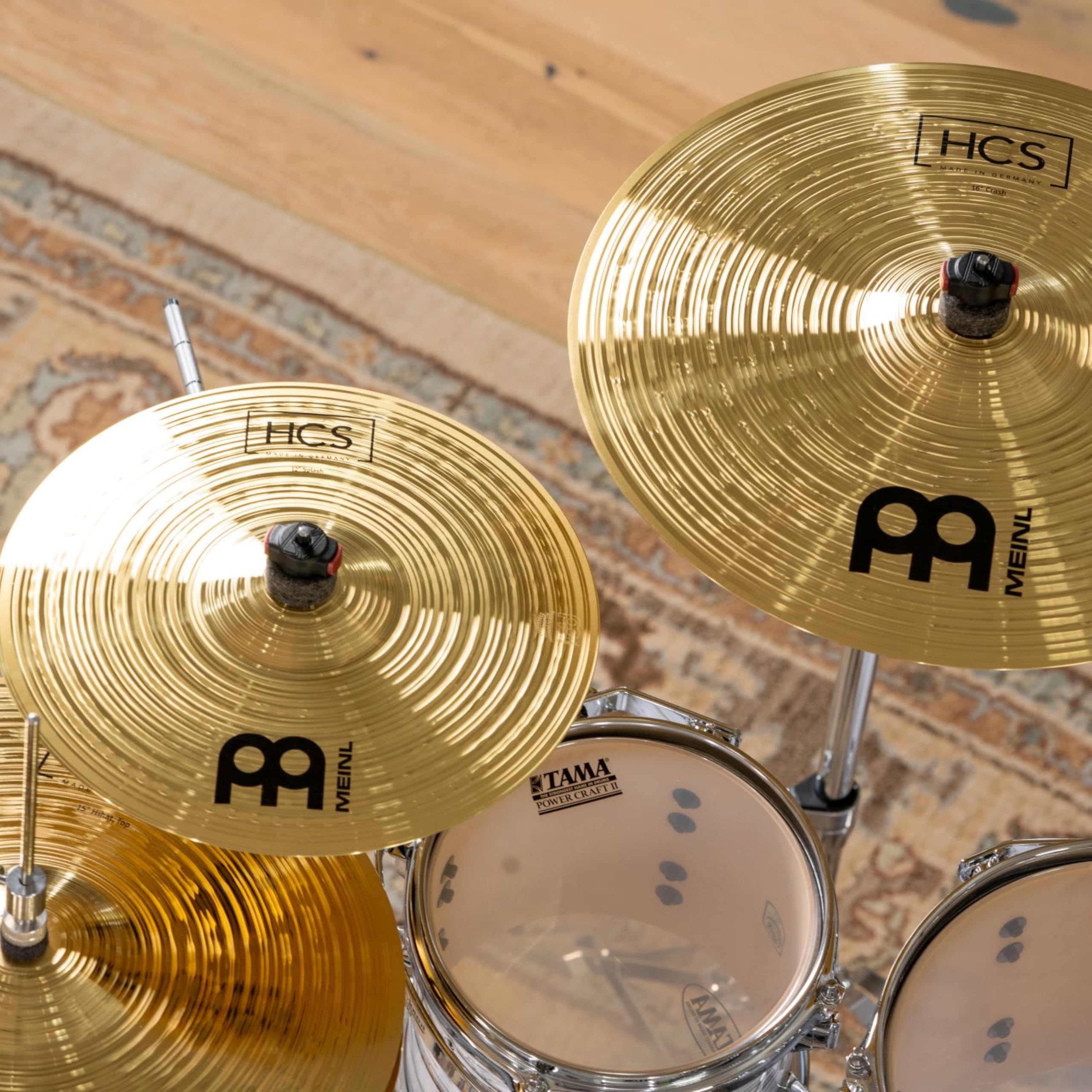Meinl Cymbals HCS Splash 12" piatto per Batteria, Ottone, Made In Germany (HCS12S)