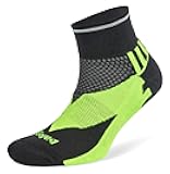Balega Enduro Reflective Arch Support Performance Quarter Athletic Running Socks for Men and Women (1 Pair)