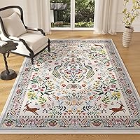 Vista 19 de Rugcomf Alfombra de pasillo lavable para cocina 2'6''x8' Alfombra de pasillo para entrada interior floral antideslizante alfombra suave para Azul