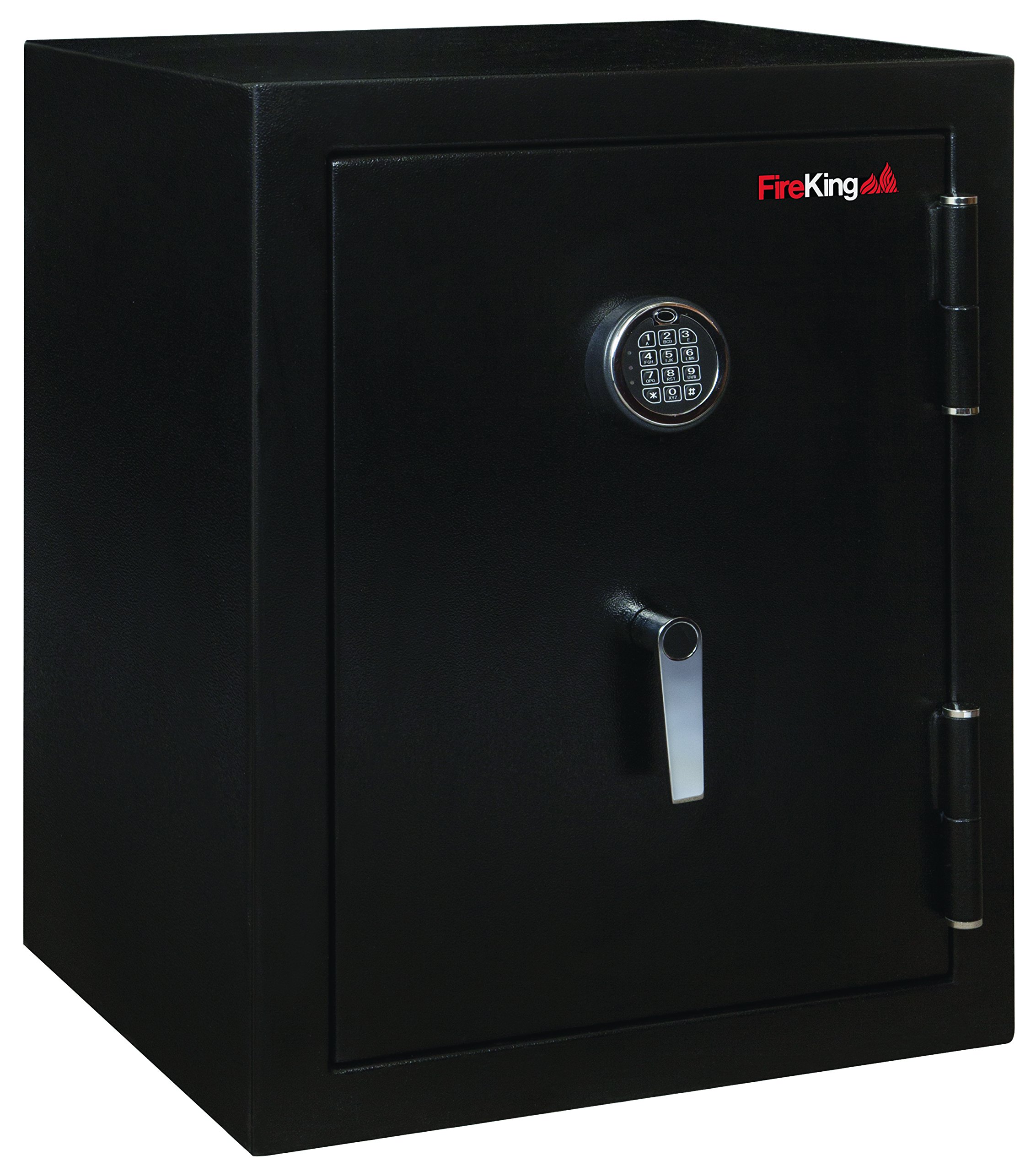 FireKing Fire Safe with Electronic Lock, Half Hour Fire Rated, UL Rated & Water Resistant Home Safe, Fire Rated Storage, Black