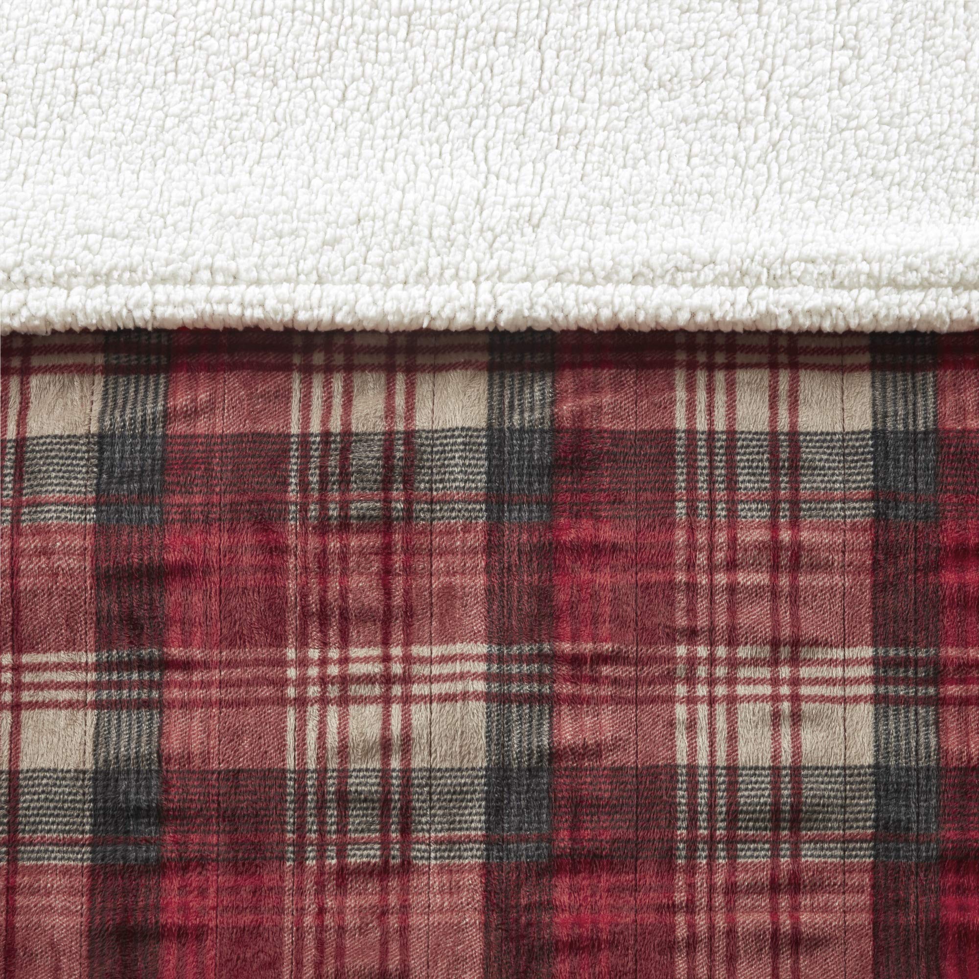Amazon.com: Woolrich Tasha Oversized Mink to Berber Heated Throw Red 60x70,  WR54-1776 : Home u0026 Kitchen