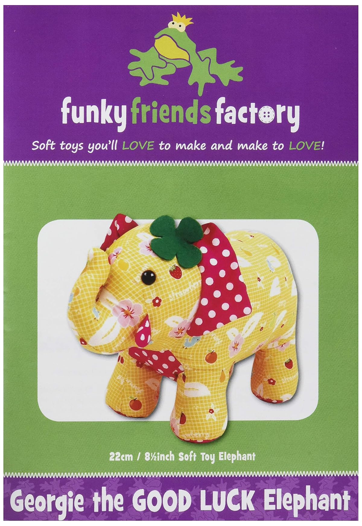 Funky Friends Factory FF2618 Georgie The Good Luck Elephant Pattern