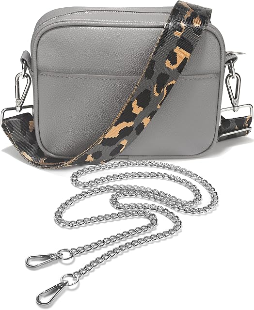 Ladies Cross Body Bag, Shoulder Bag with Adjustable Wide Strap and Chain- Multipurpose Shoulder & Crossbody Bags for Women by Lily England