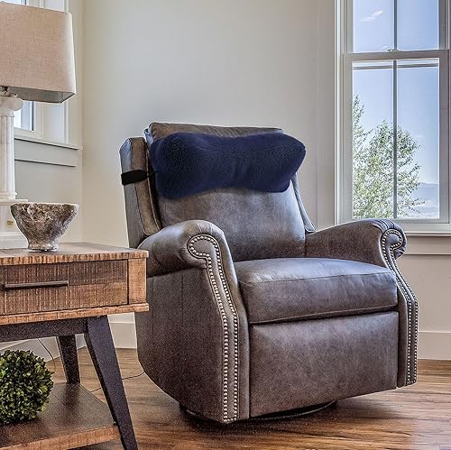 Miniatura 5 de Weysat 2 piezas de almohada para el cuello para la cabeza reclinable cojín de apoyo para la cabeza del perro almohada de apoyo lumbar con correa