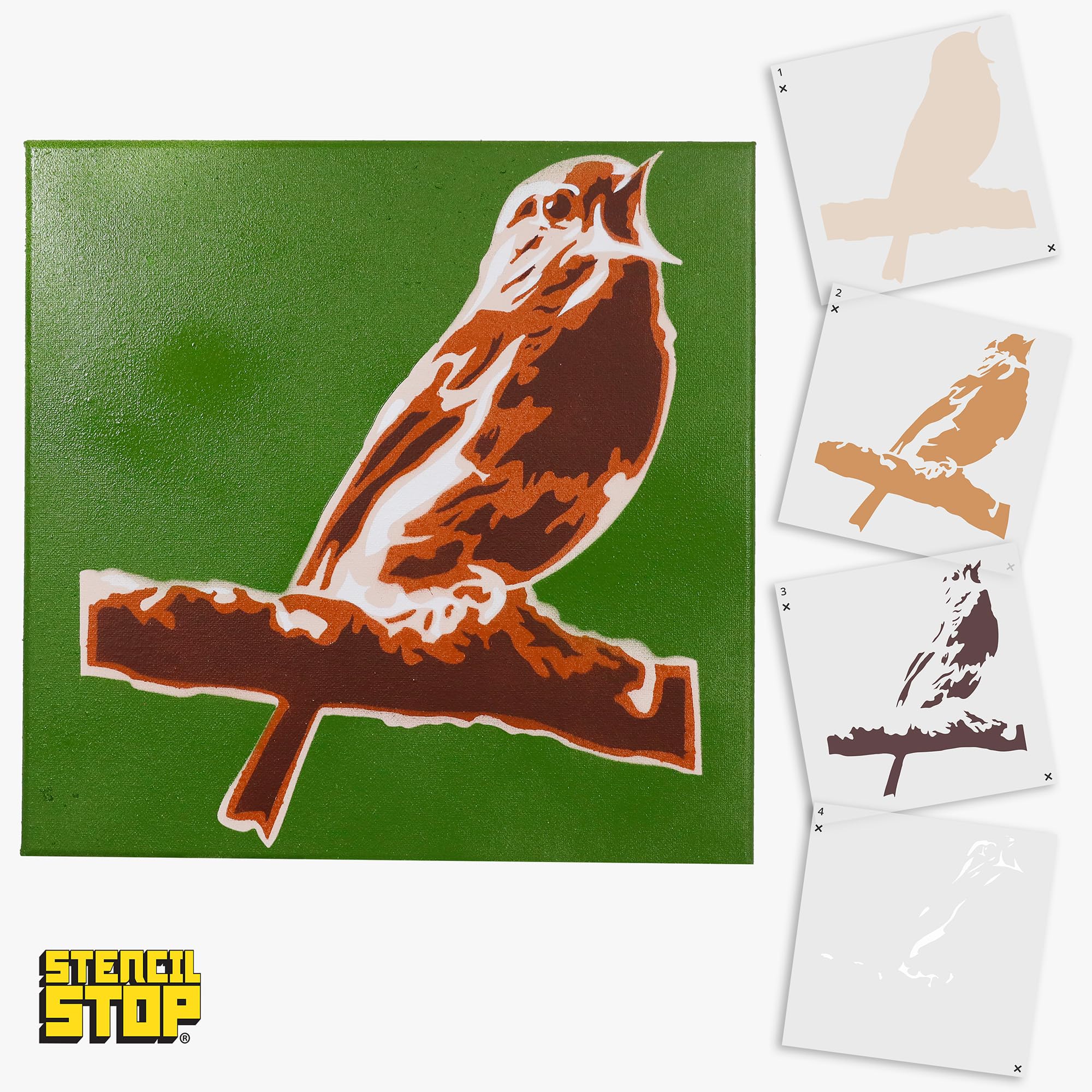 Stencil Stop Personalisierbare Schablonen für Aerosolmalerei – personalisierbar für Logos, Firmen, Bilder, Mylar-Kunststoff, 14 mm