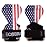 Cobra Grips PRO Weight Lifting Gloves Heavy Duty Straps Alternative Power Lifting Hooks Best for Deadlifts Adjustable Neoprene Padded Wrist Wraps Support Bodybuilding (PRO USA Flag Leather)