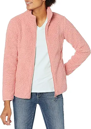 Amazon Essentials Women's Polar Fleece Lined Sherpa Full-Zip Jacket