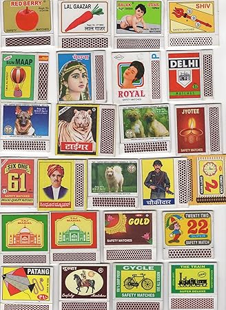 Mahaphilla ~ Match Box Labels ~ 25 Different (No Tray No Stick ) for Collection Only # B