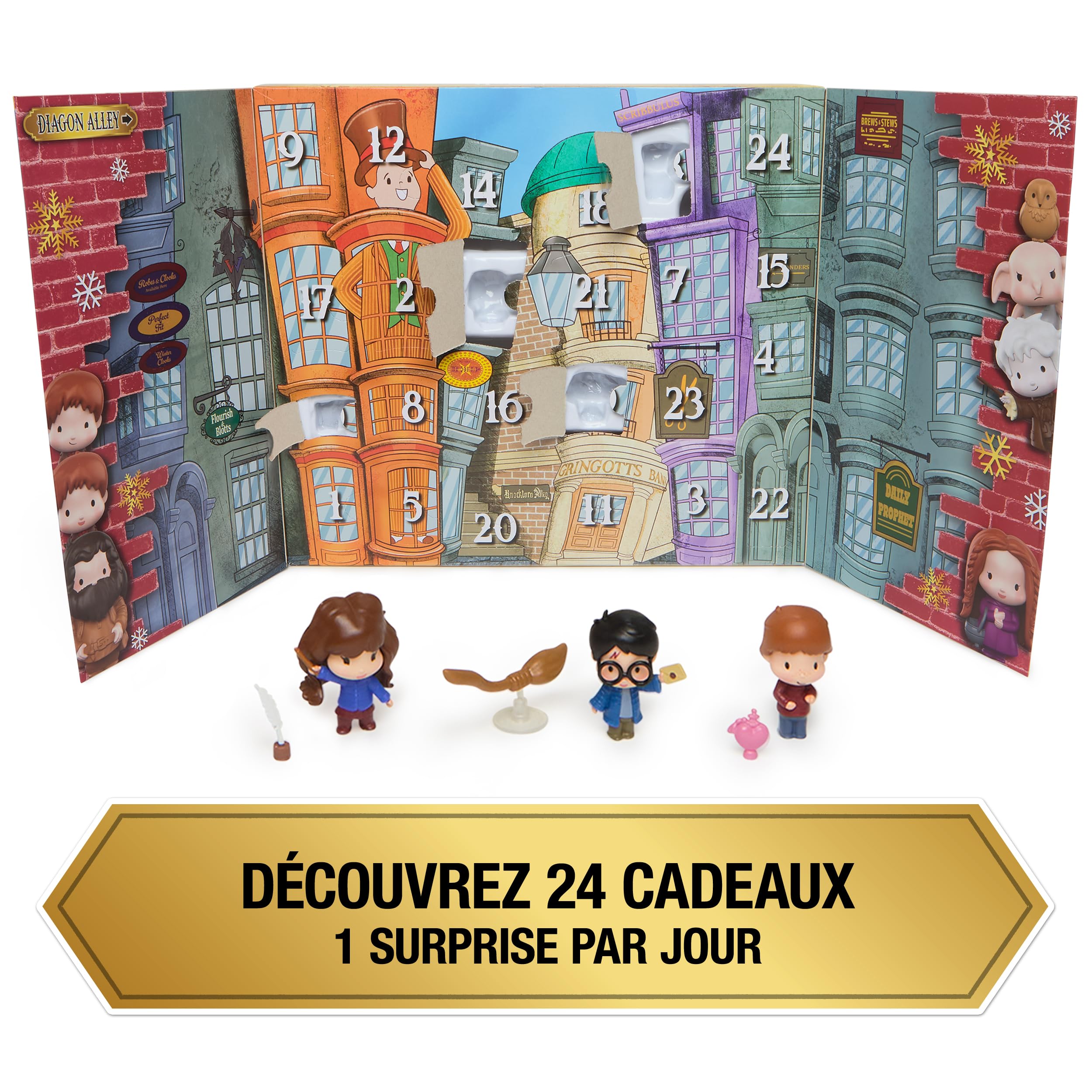 Marque : Wizarding World Wizarding World Harry Potter - Calendrier De l'Avent Harry Potter - Calendrier de L'Avent Pour Noël Avec 24 Surprises, Accessoires, Figurines Moments Magiques - Jouet Enfant 6 Ans Et + in use