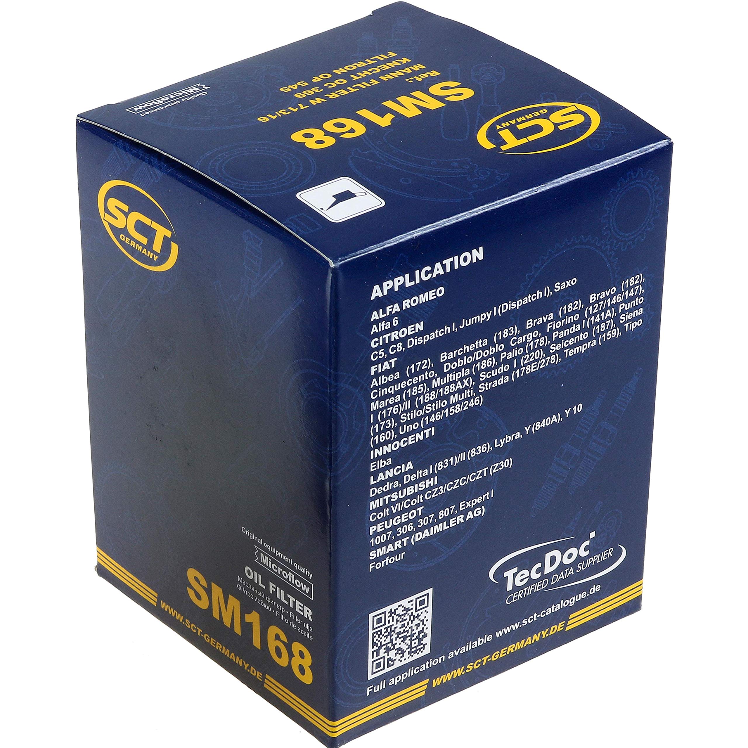 Set di filtri, 5 litri, olio motore MoS2, scorrevole, 10W-40 SCT Germany