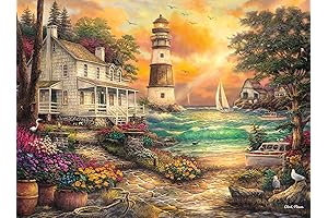 Buffalo Games - 1000 Piece Jigsaw Puzzle Masterpieces: Cottage By The Sea By Chuck Pinson