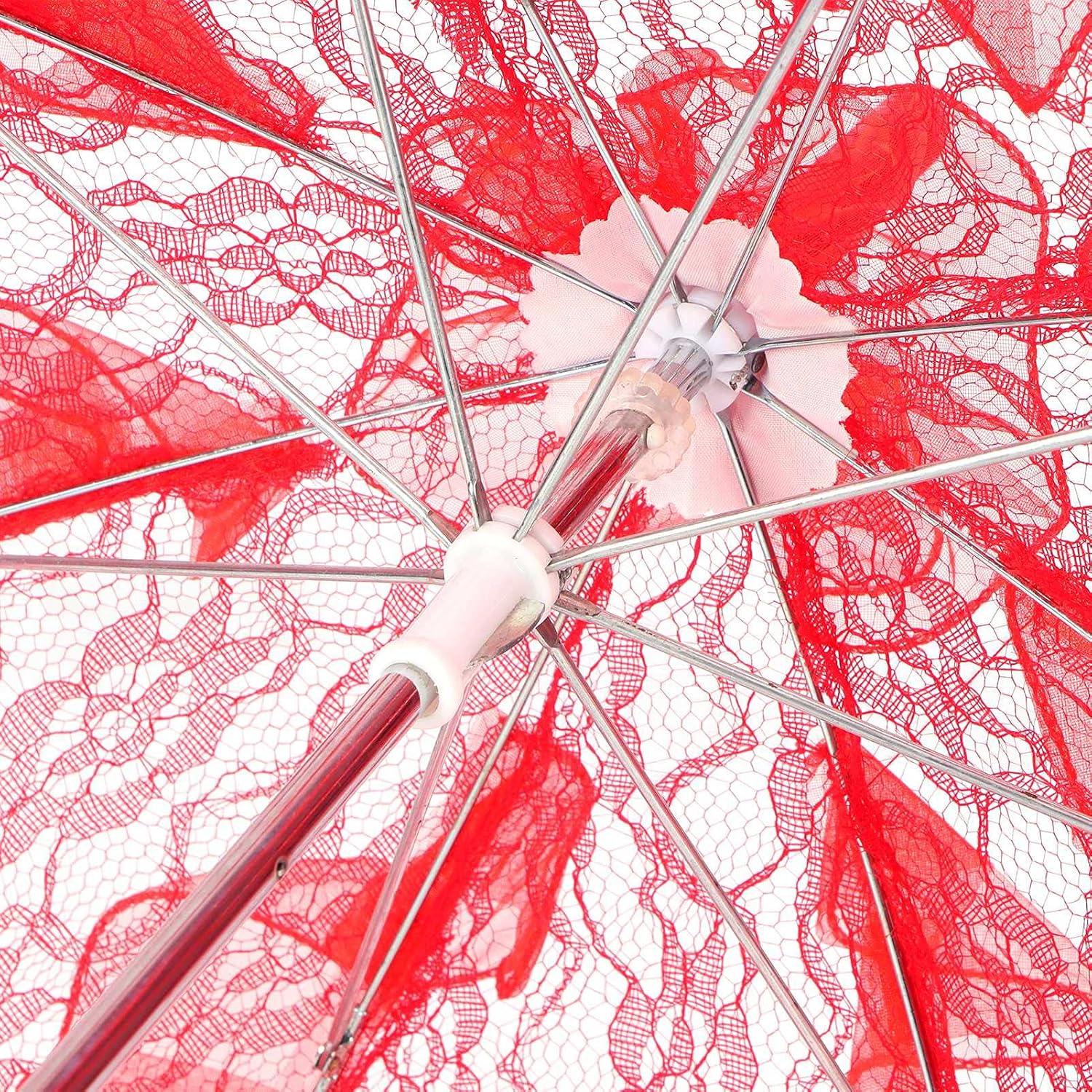 Cosiki Lace Parasol, Vintage Wedding Bridal Umbrella for Tea Party, Wedding & Party Decorations