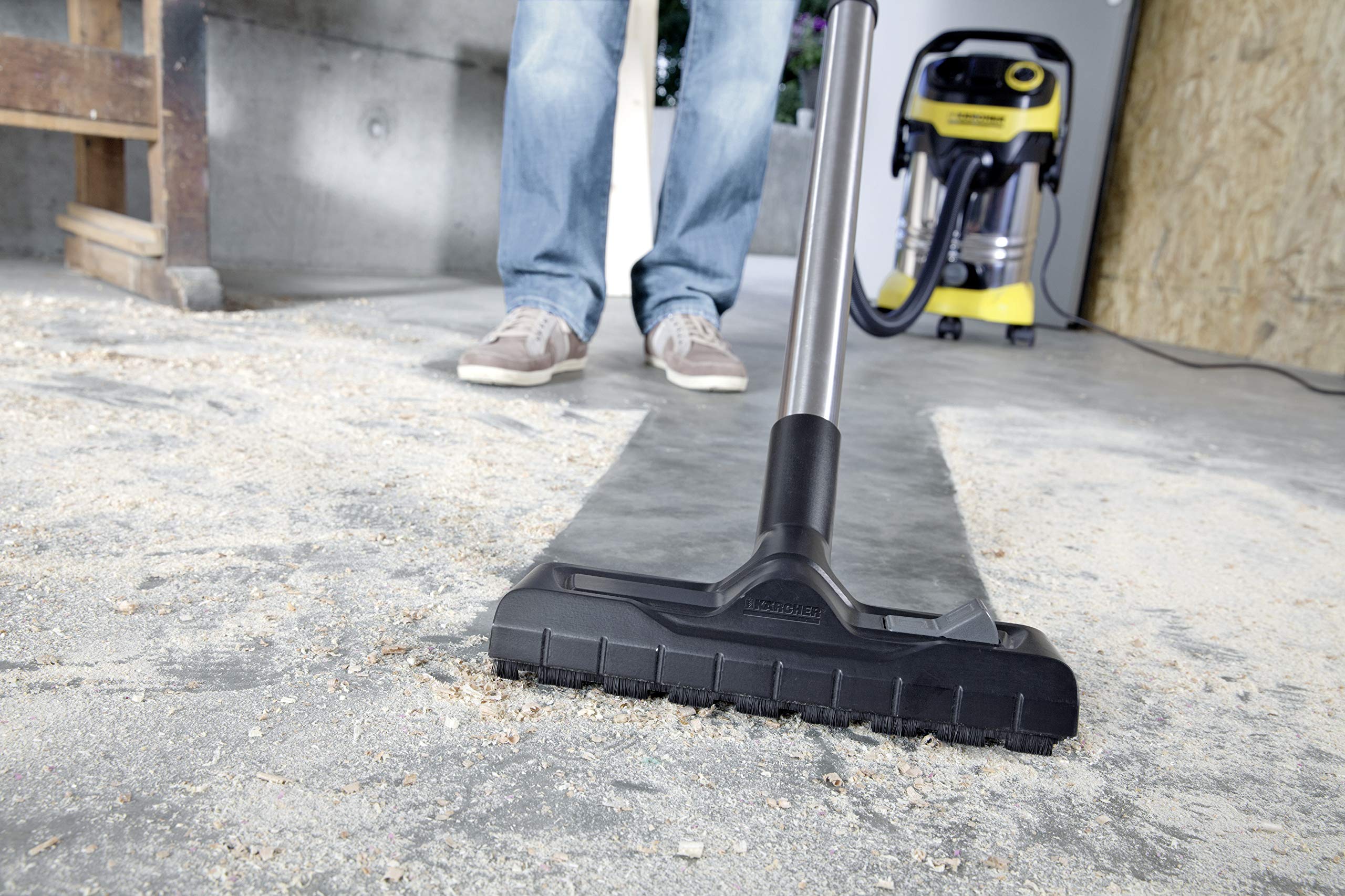 Kärcher WD 6 P Premium Aspirateur multifonction avec Prise d'asservissement/Cuve 30 L 1300 W Noir/Jaune