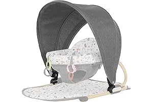 Dream On Me Snug N' Play Floor Seat - Grey Canopy