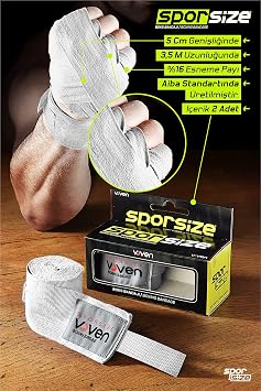Sporsize Boxing Muay Thai Bandage Black Boks Bandaj  Muay Thai Bandaj  El Sarg s  T m Ebatlar, Renkler