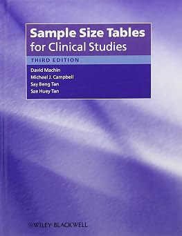 Sample Size Tables for Clinical Studies 3rd Edition-Wow! eBook